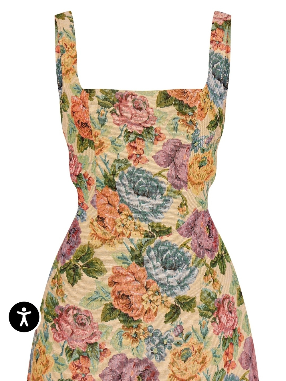 PrettyLittleThing Pastel Floral Square-Neck Mini Dress